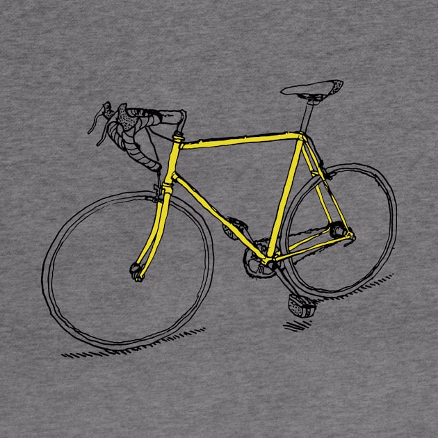 Yellow Bike by nathanaelscheffler